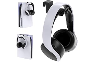 Klipdasse Headset Stand for PS5 Console, Headset Holder for Playstation 5 Accessories PS5 Stand Accessories Black