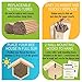 Rivajam Mason Bee House 2023 Design Wax Coated Nesting Bee Box | 95 Cardboard Mason Bee Tubes PLUS 95 Bee Nesting Paper Inserts Tube Liners | Leafcutter Solitary Mason Bee Houses for Pollinating Bees
