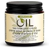Earthly Body Miracle Oil Tea Tree Creme, 4 oz. - Tea Tree, Hemp Seed, Safflower & Sunflower Seed Oils - Nourish & Protect Skin, Smooth Rough Patches, Calm Irritation - 100% Vegan, Cruelty-Free