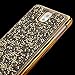 Galaxy Note 3 Case, NSSTAR Beauty Luxury Shiny Sparkle Bling Bling Glitter Handcraft Crystal [Rhinestone Diamond] Hard Plastic Plated Slim Case Cover Full Cover Protective Case for Galaxy Note 3,Gold