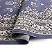 Home Dynamix Premium Sakarya Traditional Medallion Border Area Rug, Country Blue, 3'7