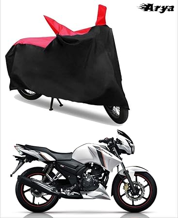 Arya Two Wheeler Cover For Tvs Apache Rtr 160 Red Black Amazon In Car Motorbike