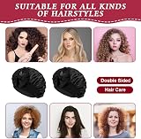 ACWOO Satin Bonnet Silk Hair Wrap with Elastic Band Night Cap view 5