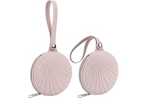 Desing Wish Menstrual Cups Case Storage Bag Travel Period Cup Carrying Pouch Washable Leak-Proof Silicone Bag for Menstrual Cup, Tampons, Keys and Other Small Items 2 Pack Pink