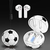 Jekarsy1Pack New Wireless Earbuds Kids with Football Charging Box,Comfortable Fit Ergonomic Design Ear Buds with 40Hrs Playtime,Wireless Bluetooth Earphone for Android iOS Cell Phone Computer Laptop