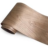 OMUKI Natural Wood Veneer, Thin Wood Sheets, Refurbished of Furniture/Guitar/Speaker/Automotive Interior, Handmade DIY (Black Walnut)