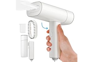 KEENSTAR Steamer for Clothes, Portable Travel Handheld Garment Steamer, 1200W Clothing Wrinkle Remover, 25s Fast Heating, 150ml Water Tank, Small Size Flodable Steam Iron for Travel, Dorm and Home (120V Only)
