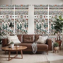 Ambesonne Mexican Window Curtains Pack of