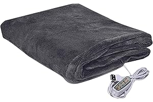 Wearable USB Poncho Wrap - Electric Heated Throw Blanket, Machine Washable | 3 Heat Settings, 3 Timer Options, Portable Heati