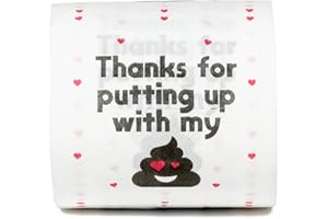 HOMARDEN Funny Toilet Paper - Valentine's day gift - Birthday or Anniversary Gag Gifts, Romantic toilet paper bulk funny toilet paper roll - Bathroom gag gifts, Custom printed toilet paper