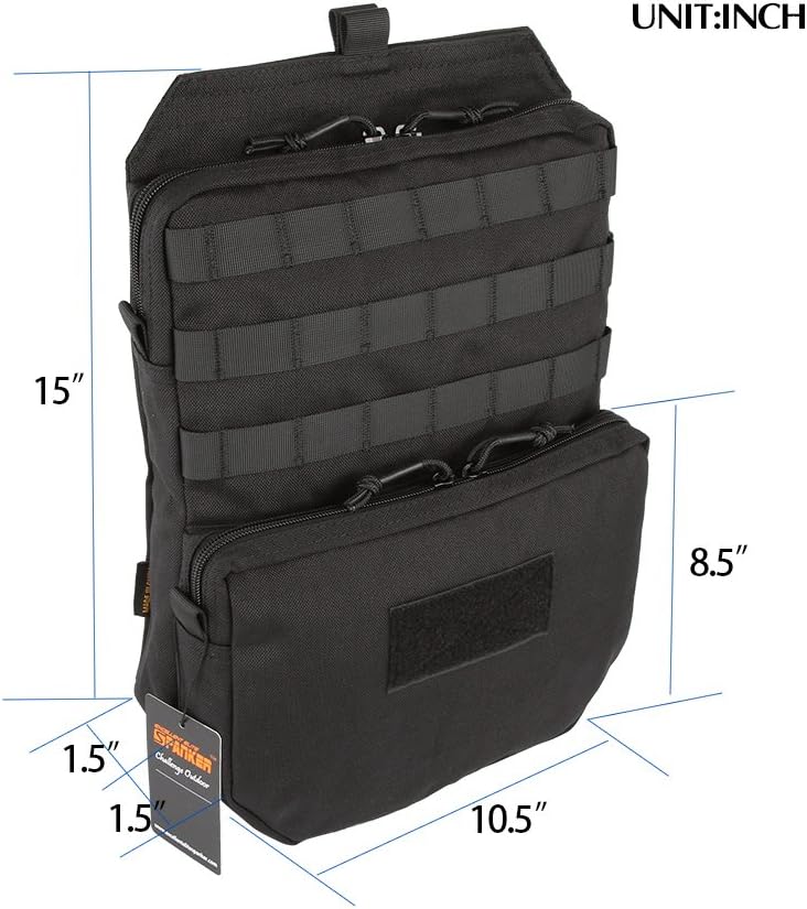 EXCELLENT ELITE SPANKER Tactical MOLLE 2.5 L Hydration Pack Water Bladder Carrier Pack for Vest Accessory(BLK) - Image 3