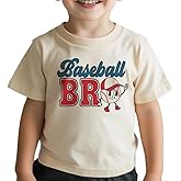 Baseball Shirt for Toddler Boys Funny Baseball Brother T-Shirt Kids Summer Baseball Lover Short Sleeve Cotton Top