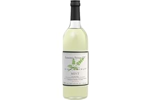 Sonoma Syrup Co. Mint Infused Simple Syrup 25.4 FL OZ for Coffee, Cocktails, and Cooking