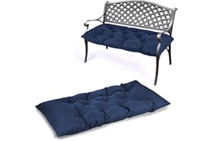 Yddsky 59 inch Waterproof Indoor/Outdoor Garden Bench Seat Cushions,Thicken Patio Bench Soft Rocking Chairs Pad Lounger Seat for Porch Wicker Loveseat Settee (59x19.6x3.9 inch,Navy