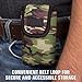 USA Gear Sunglasses and Eyeglasses Case - Clip On Sunglasses Case Fits Designer Glasses & Shades - Camo Green