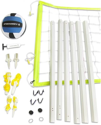 Sportcraft volleyball net and post set Clearance