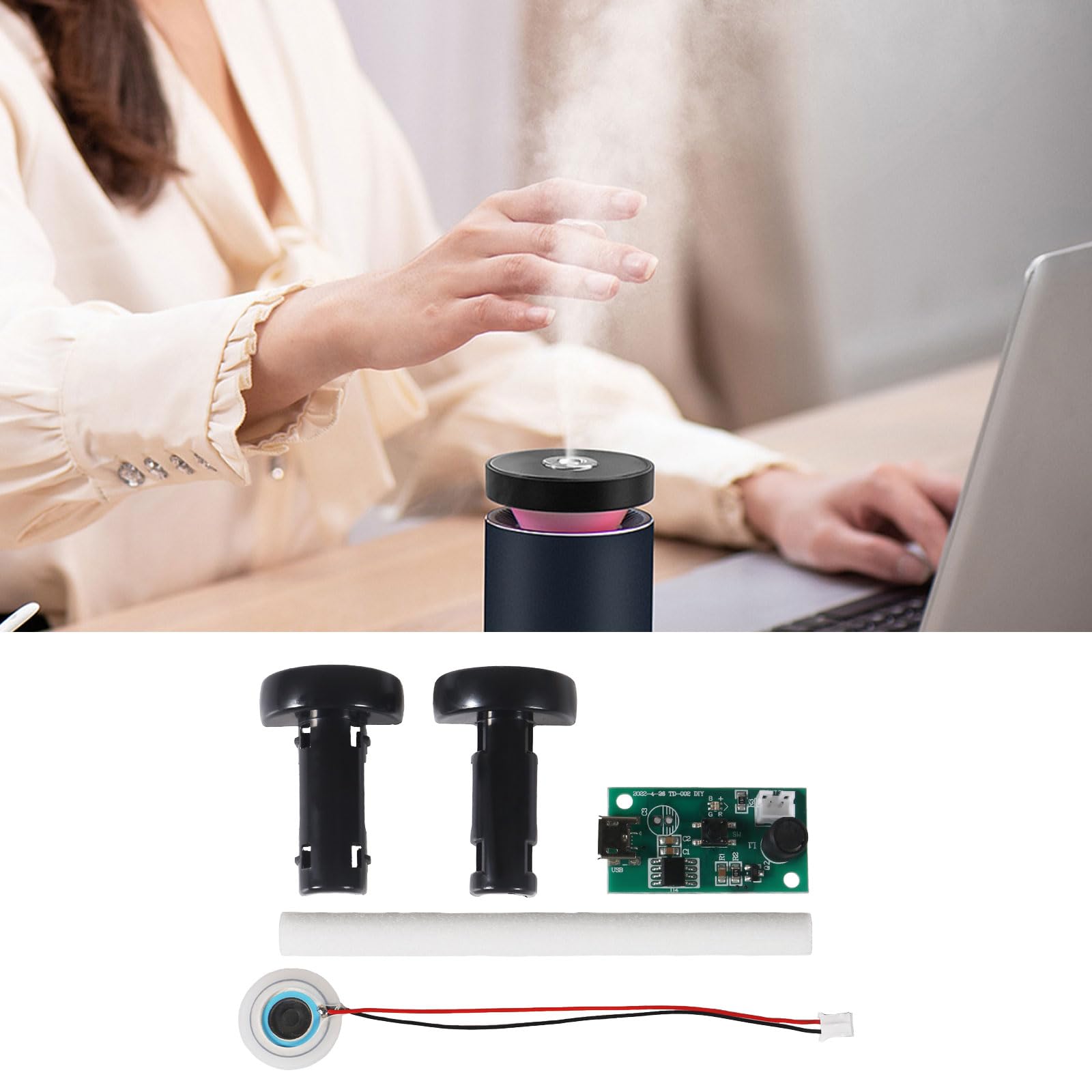 XIITIA 3pcs 5V USB Humidifier Atomization Module Driver Board, USB Spray Module Circuit Board Atomization Module Atomization Plate Circuit Board for Home for Family and DIY Experimental Equipment