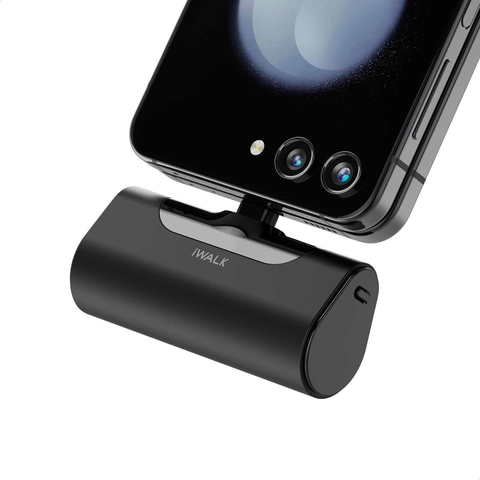 iWALK Mini Portable Charger 4500mAh,USB-C 20W Power Bank with Fast Charging,Compatible with iPhone 17 Pro Max/16 Pro/16/15,Samsung Galaxy S24 S23 Series,LG,HONOR,Xiaomi,iPad,AirPods and More,Black