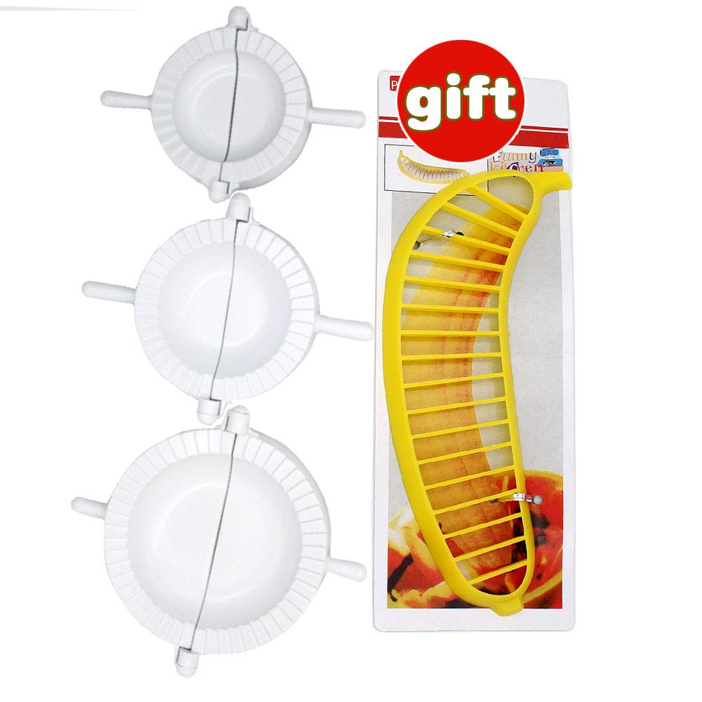 3Piece Dough Press Set Dumpling Calzone Ravioli Empanada Turnover