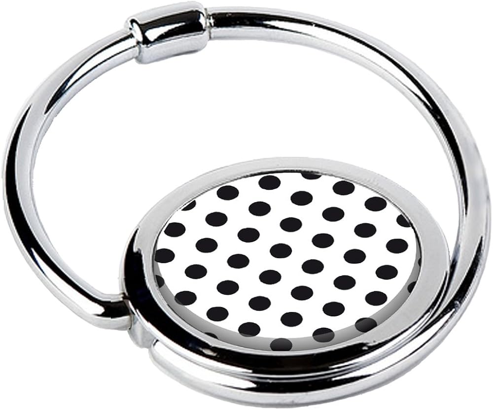 MISS KHA - Accesorio para bolso plegable Black Dots, Black, White, Unique size