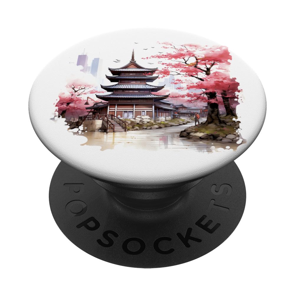 Petal Poetry Unfolds Sakuras Urban Ballet PopSockets Swappable PopGrip