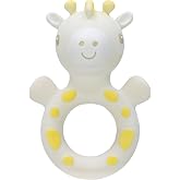 Nuby Giraffe Teether | 100% Natural Rubber Baby Teething Toy