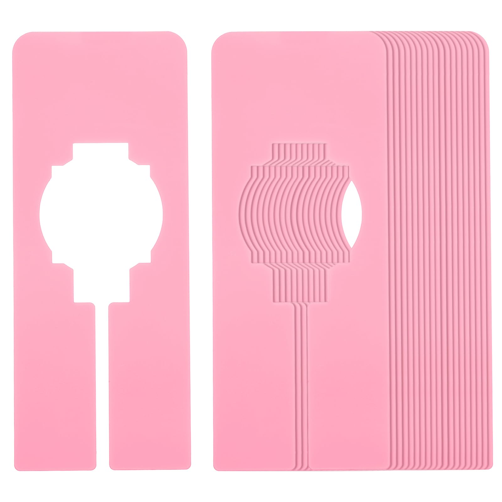 PATIKIL Clothes Dividers, 20 Pack Pink Plastic, 12.7x5.1cm / 5x2 inch, Closet Organizer