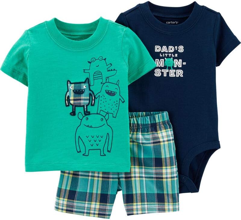 3-Piece Giraffe Little Short Set