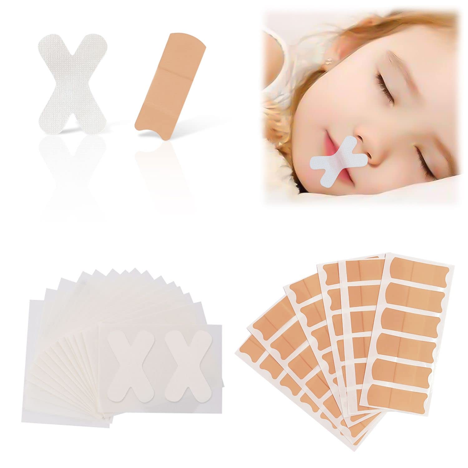 156 Anti-snoring Stickers Mouth Breathing Corrector Anti-snoring Stickers Shut up Stickers, Sleep to Prevent Mouth Opening, Keep face Shape