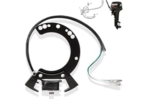 johntruck Stator Replacement For Mercury 174-5721 855721T8 855721A4 Outboard 6,8,9.9,10,15,20 JET,25 HP 2-Stroke 2-Cylinder 1997-2006 XR10 Sea Pro Marathon Magnum