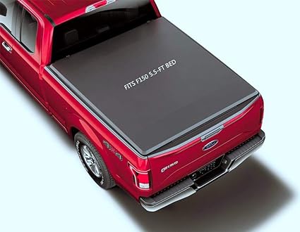 Amazon Com Durevo Soft Tri Fold Tonneau Cover Length 5 5 Ft Fits F150 2015 2019 Pick Up Truck Bed Automotive