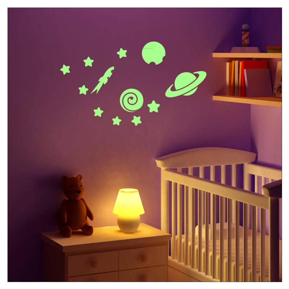 Glow in The Dark Wall Sticker Planets and Stars - 50 x 10cm