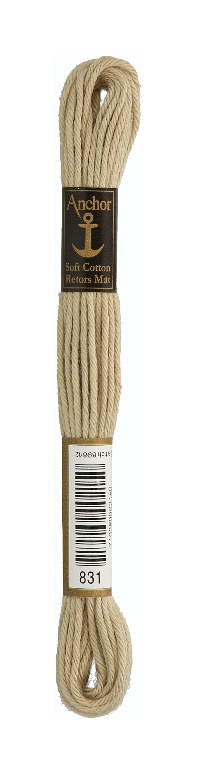 ANCHOR Embroidery Threads Matt Embroidery Thread, Run Length: 10M sandbraun