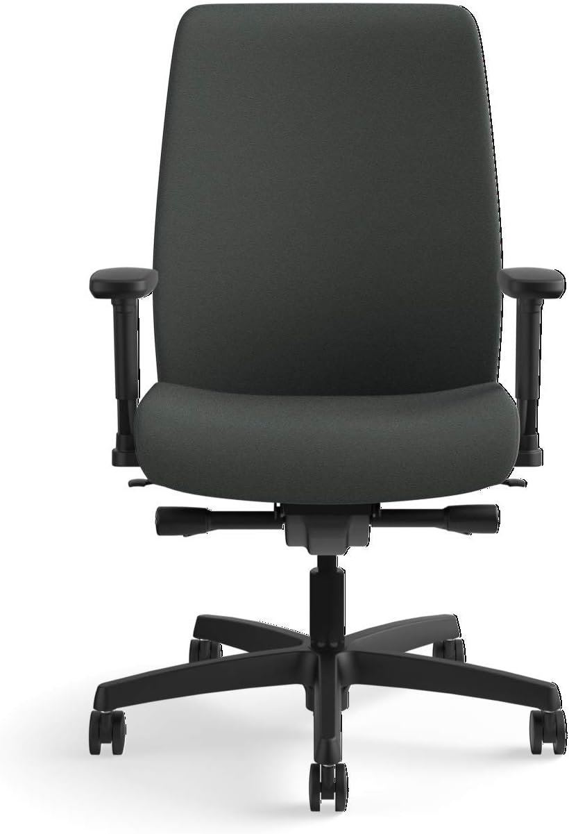 Amazon Com Hon Endorse Mid Back Task Chair With Lumbar Support In Iron Ore Hlwu Upholstered Furniture Decor