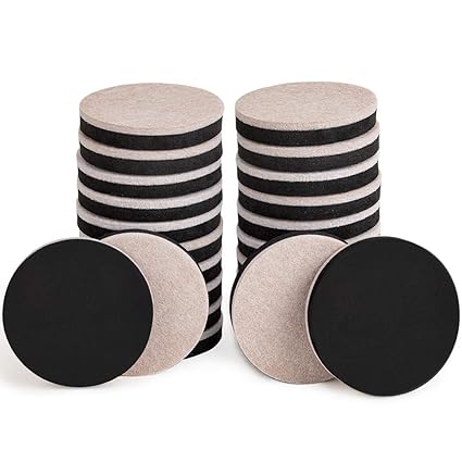 24pcs Furniture Sliders 2 5 Inch Felt Sliders Furniture Moving