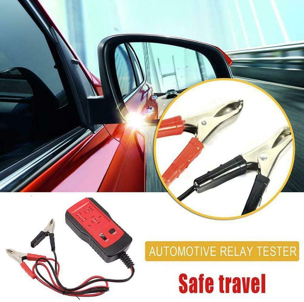 ULTRATOOL 12V Car Relay Tester Automotive Battery Diagnostic Tool 4PIN 5PIN Fast Testing with Clips, Red - Image 3