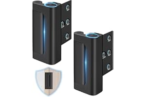 WINONLY Door Reinforcement Lock for Front Door, Child Proof Top of Door Safety Latch Extra Flip Door Lock Withstand 800 Lbs High Home Security Night Guardian for Inward Swinging Doors Kids Safety Stop Entry