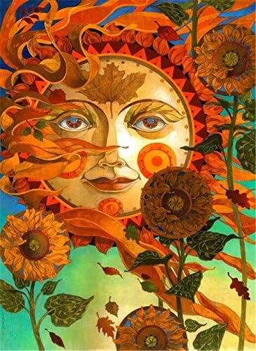 5D DIY Diamond Painting Sunflower Crystal Rhinestone Mosaic Embroidery Landscape Cross Stitch