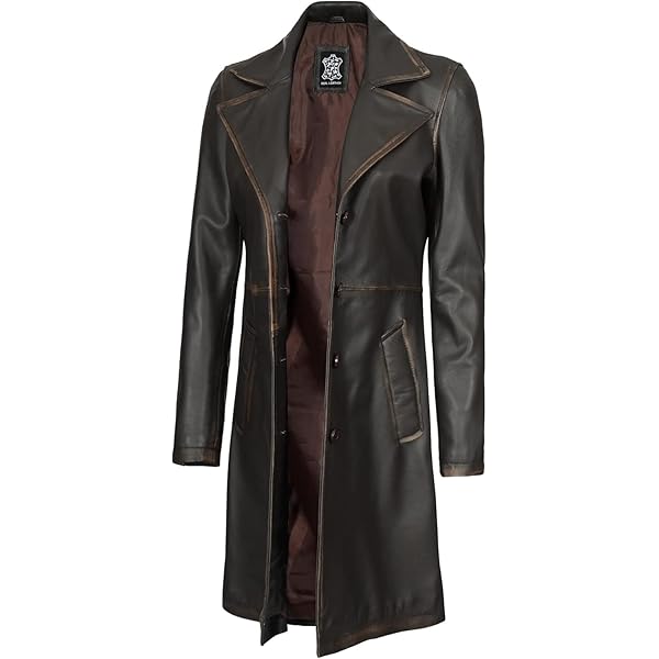 Real Leather Trench Coat, Supple Lambskin, Long Coat for Women