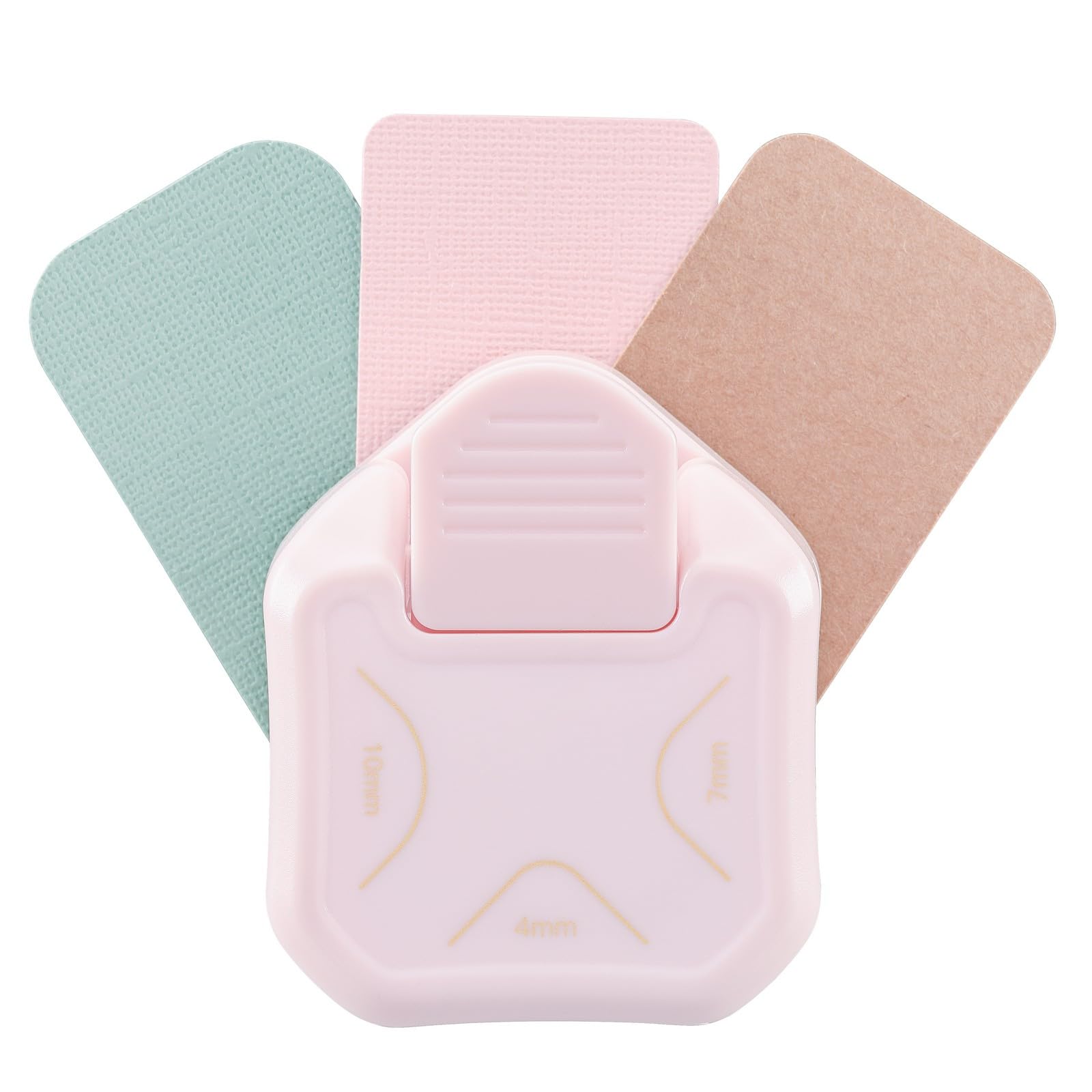 Vaessen Creative 3-in-1 Corner Rounder Punch - Rounded Corners - 6/7 / 10 mm - Card Making Supplies - Corner Cutter for Paper, Cards, Invitations and Scrapbook - Crafting Supplies