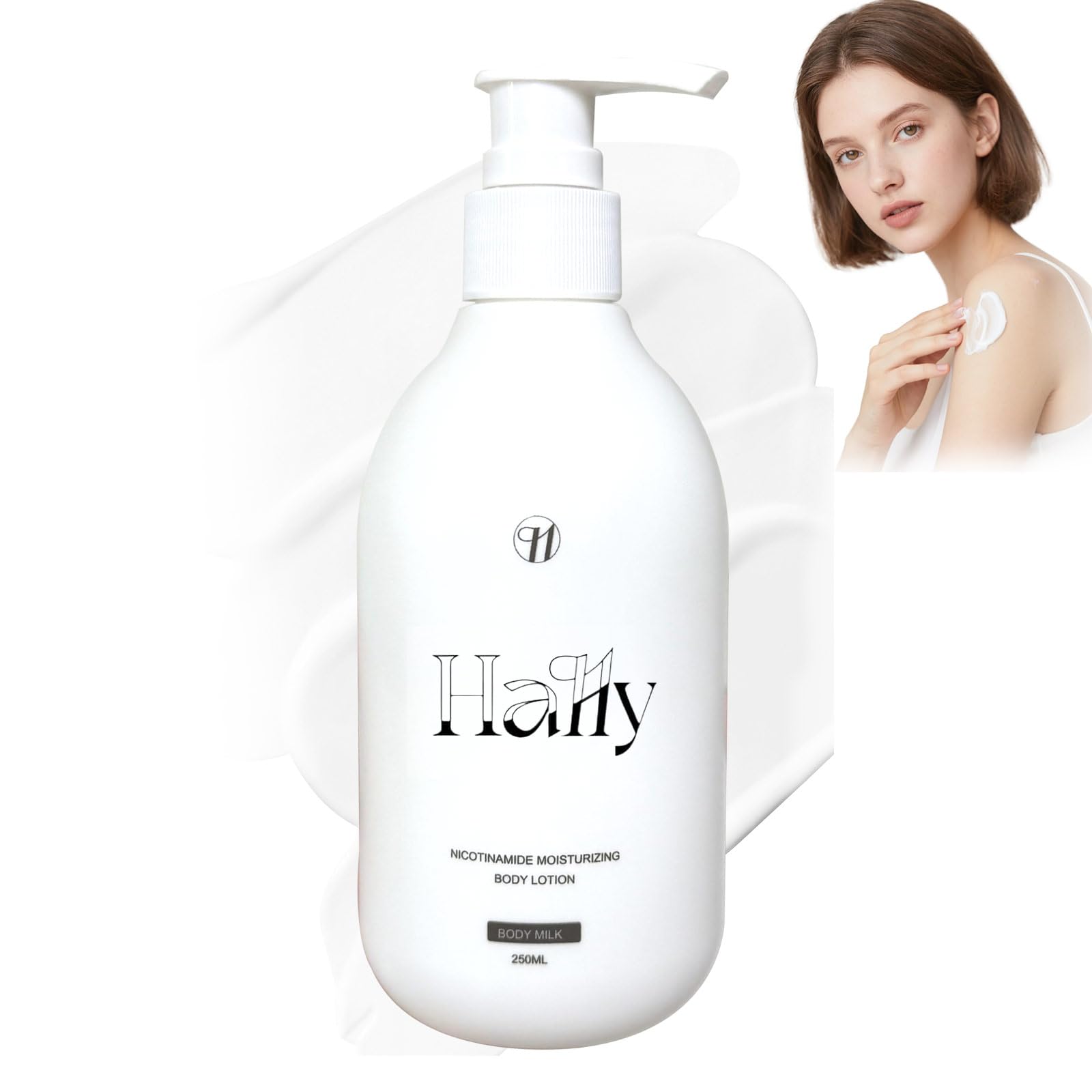 Photo 1 of TFSUDI Hally Body Lotion, Niacinamide Formula for Dark Spots, Brightening & Moisturizing Non-greasy Formula, Deep Hydration, Bodys Lotion for Dry, Rough & Sensitive Skin, 250ml