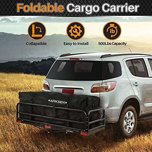 ARKSEN 60 x 24 Inch Folding Cargo Rack Carrier with Bag, Net
