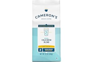 Cameron's Coffee Original Cold Brew Blend Coarse-Ground Coffee, Medium Roast, 100% Arabica, 12-Ounce Bag, (Pack of 1)