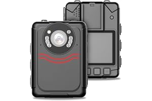 KAMMPLUS 1080P HD Police Body Camera,64G Memory,Night Vision,14Hours Recording,2-Inch Display,Body Cameras with Audio and Video Recording,Law Enforcement Recorder,Security Guards,Personal Use