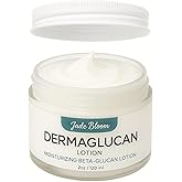 Jade Bloom Dermaglucan Beta Glucan Cream Lotion Moisturizer Skincare | Daily Hydrating Face & Body Hydration, (2oz)