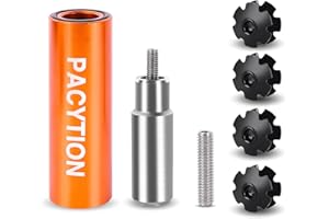 PACYTION Bike Bicycle Fork Star Nut Setting Tool, MTB Star Nut Tool with 2 Spare Special Screws and 4 Star Nuts , Foundation Star Nut Setter Installation Tool Installer Install Tool (for 1-1/8" Fork Tubes)