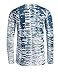 COOFANDY Men's Long Sleeve Hipster Hip Hop Basic T Shirt Gradation Ripped-Holes Shirts Type-1 Blue Small