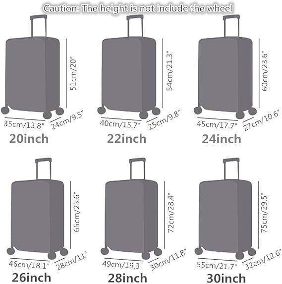 22.4 x 15.7 x 12.9 inches luggage