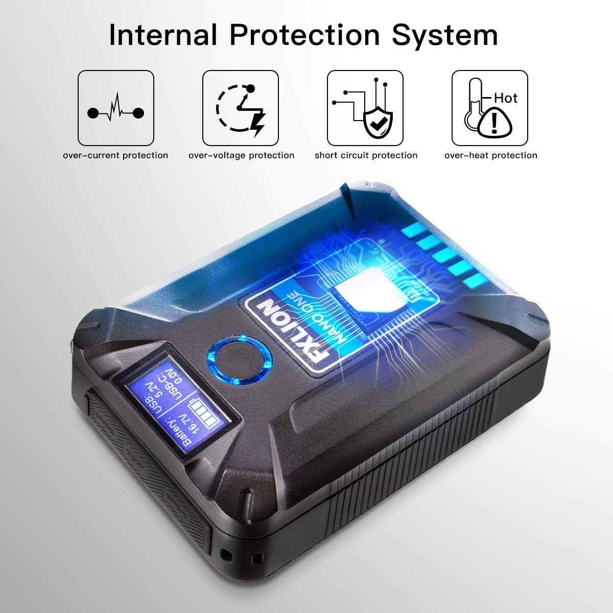 FXLION NANO ONE [Official] V Mount/V-Lock Battery 3400mAh(50Wh/14.8V) with D-TAP, USB-C, USB-A, Micro USB Plugs, 10oz Mini Power Bank for Cameras, Camcorders, LED Lights, Monitors, Macbook and Smartphone : Home Audio & Theater