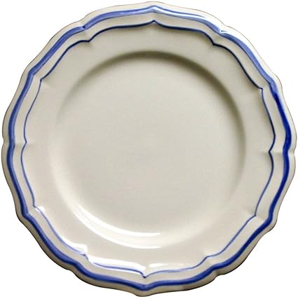 Filets Bleus Blaue Umrandungen Service De Table Gien Filets Bleus Assiette Plate 26cm Les 6 Amazon De Kuche Haushalt